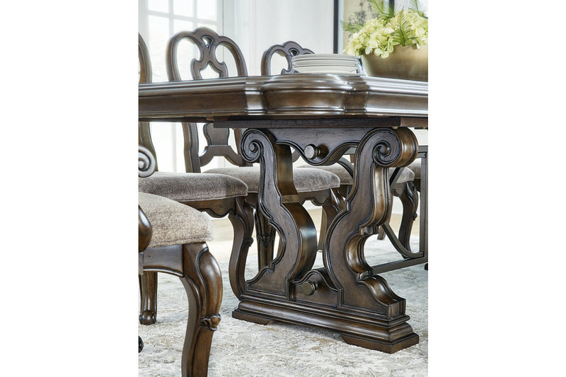 Maylee Dark Brown Dining Extension Table -  Ashley - DMV Furniture
