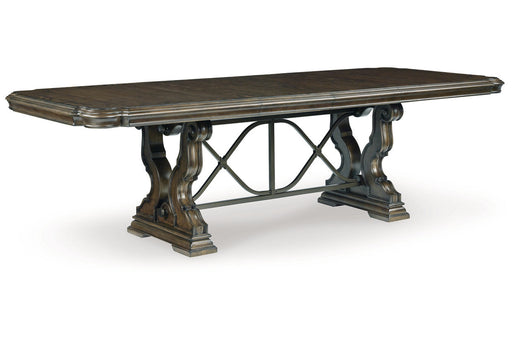 Maylee Dark Brown Dining Extension Table -  Ashley - DMV Furniture