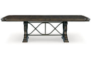 Maylee Dark Brown Dining Extension Table -  Ashley - DMV Furniture