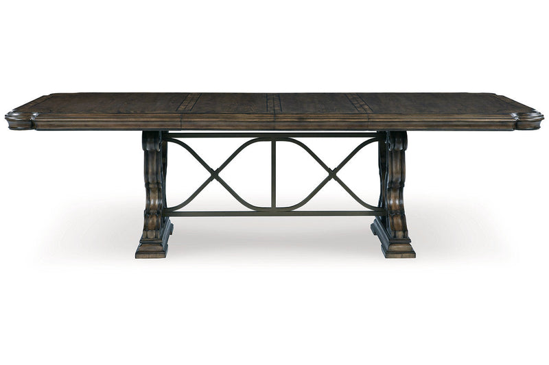 Maylee Dark Brown Dining Extension Table -  Ashley - DMV Furniture