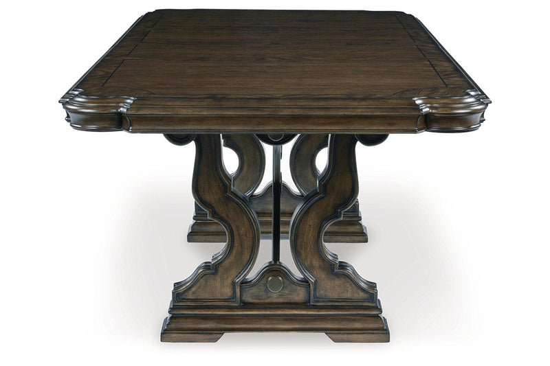 Maylee Dark Brown Dining Extension Table -  Ashley - DMV Furniture
