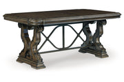 Maylee Dark Brown Dining Extension Table -  Ashley - DMV Furniture