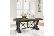 Maylee Dark Brown Dining Extension Table -  Ashley - DMV Furniture