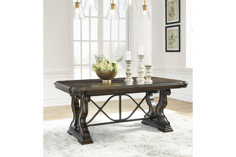 Maylee Dark Brown Dining Extension Table -  Ashley - DMV Furniture