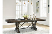 Maylee Dark Brown Dining Extension Table -  Ashley - DMV Furniture