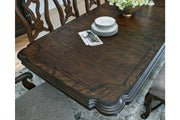 Maylee Dark Brown Dining Extension Table -  Ashley - DMV Furniture