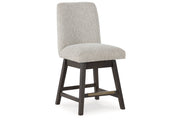 Burkhaus Dark Brown Counter Height Dining Table and 4 Barstools -  Ashley - DMV Furniture