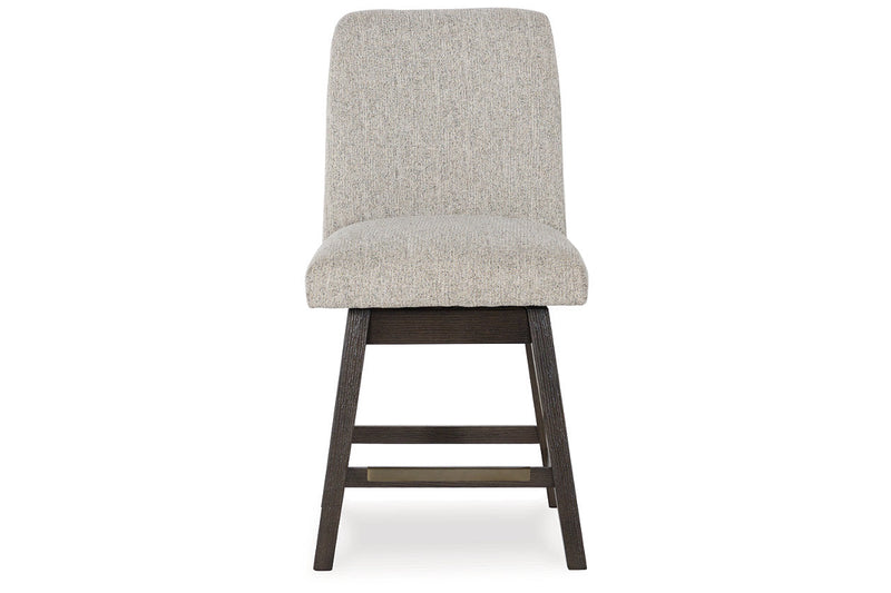 Burkhaus Dark Brown Counter Height Dining Table and 4 Barstools -  Ashley - DMV Furniture