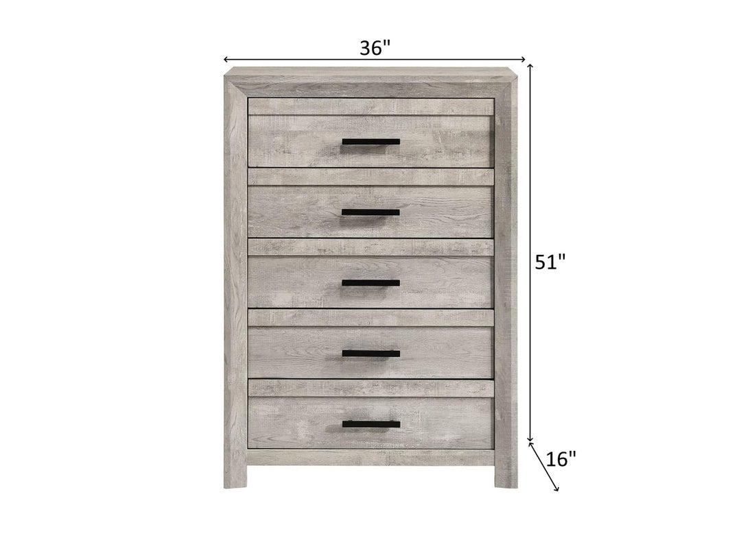 Denver 36" Wide 5 Drawer Chest