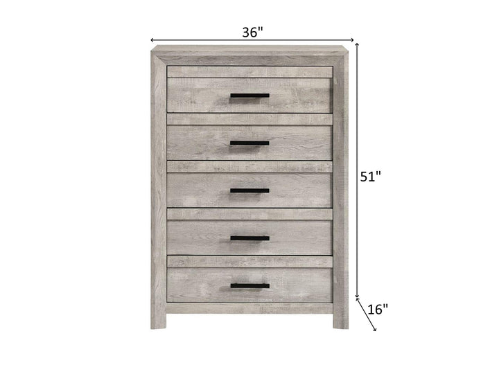 Denver 36" Wide 5 Drawer Chest