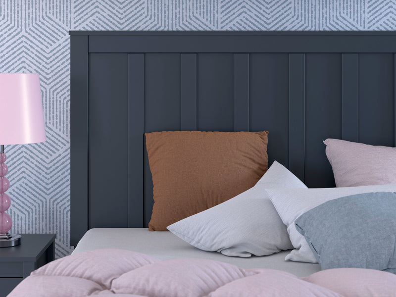 Simmenfort Navy Blue Full Platform Bed from Ashley - DMV Furniture