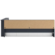 Simmenfort Navy Blue Full Bookcase Corner Storage Bed from Ashley - DMV Furniture