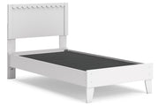 Hallityn White Twin Panel Platform Bed from Ashley - DMV Furniture