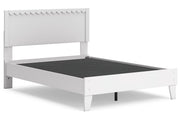 Hallityn White Full Panel Platform Bed from Ashley - DMV Furniture