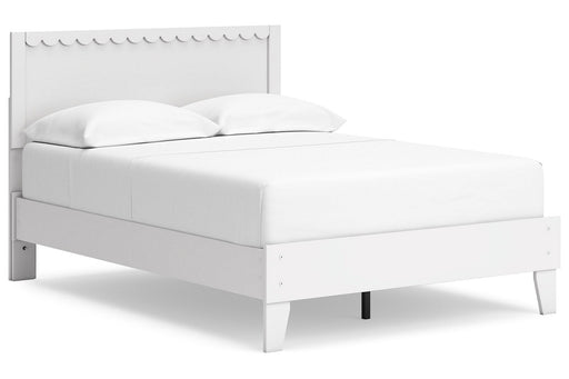 Hallityn White Full Panel Platform Bed from Ashley - DMV Furniture