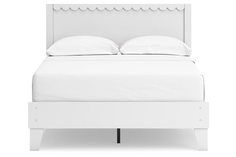 Hallityn White Full Panel Platform Bed from Ashley - DMV Furniture
