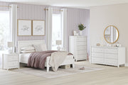 Hallityn White Full Panel Platform Bed from Ashley - DMV Furniture