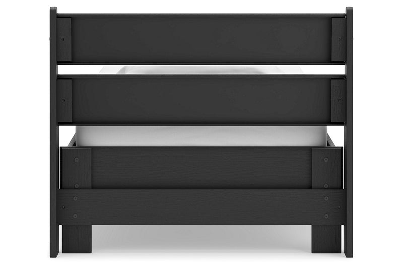 Socalle Black Twin Panel Platform Bed from Ashley - DMV Furniture