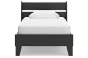 Socalle Black Twin Panel Platform Bed from Ashley - DMV Furniture