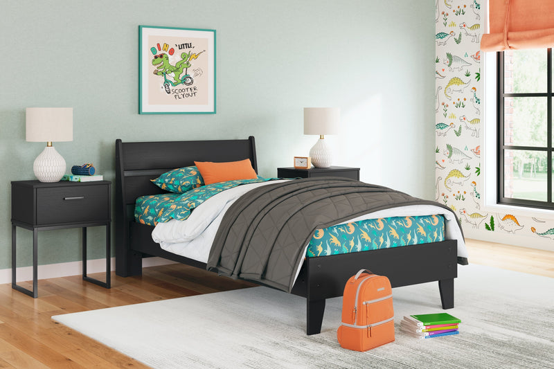 Socalle Twin Panel Platform Bed and Dresser from Ashley - DMV Furniture