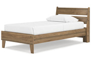 Deanlow Honey Twin Platform Panel Bed from Ashley - DMV Furniture
