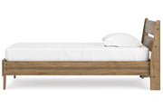 Deanlow Honey Twin Platform Panel Bed from Ashley - DMV Furniture