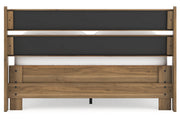 Deanlow Honey Full Platform Panel Bed from Ashley - DMV Furniture