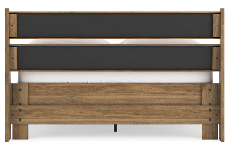 Deanlow Honey Full Platform Panel Bed from Ashley - DMV Furniture