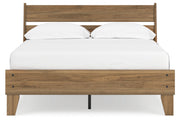 Deanlow Honey Full Platform Panel Bed from Ashley - DMV Furniture