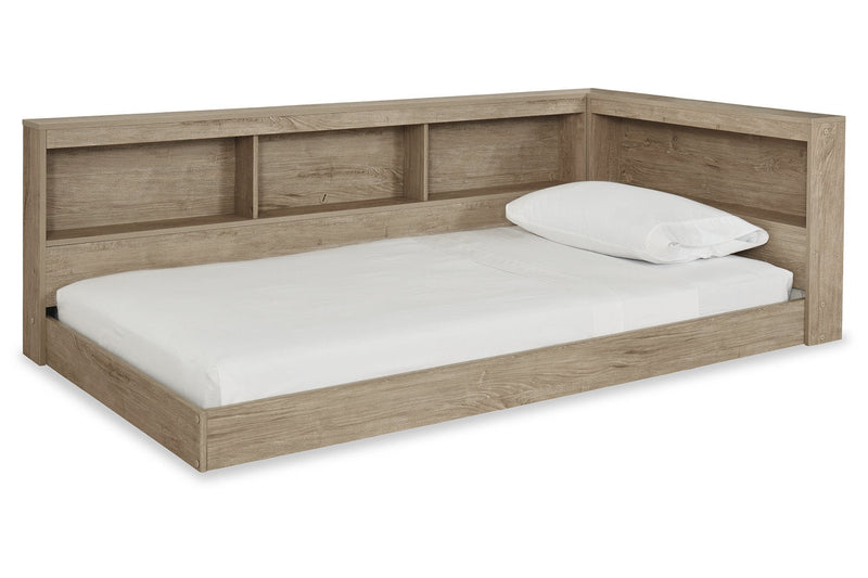 Oliah Natural Twin Bookcase Storage Bed from Ashley - DMV Furniture