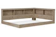 Oliah Natural Full Bookcase Storage Bed from Ashley - DMV Furniture