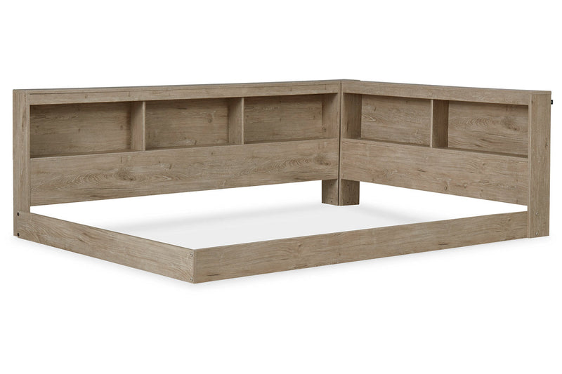 Oliah Natural Full Bookcase Storage Bed from Ashley - DMV Furniture