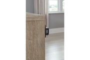 Oliah Natural Full Bookcase Storage Bed from Ashley - DMV Furniture
