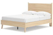 Cabinella Tan Full Platform Panel Bed from Ashley - DMV Furniture