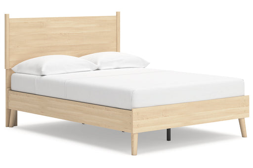Cabinella Tan Full Platform Panel Bed from Ashley - DMV Furniture