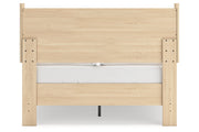 Cabinella Tan Full Platform Panel Bed from Ashley - DMV Furniture