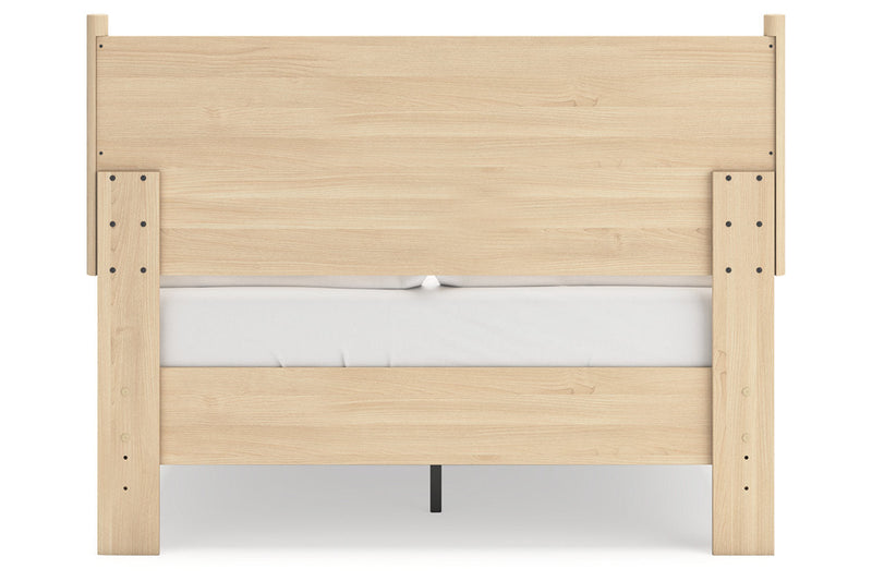 Cabinella Tan Full Platform Panel Bed from Ashley - DMV Furniture