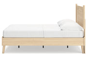 Cabinella Tan Full Platform Panel Bed from Ashley - DMV Furniture