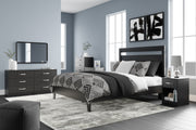 Finch Black Platform Bedroom Set from Ashley - DMV Furniture