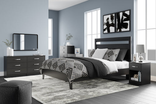 Finch Black Platform Bedroom Set from Ashley - DMV Furniture