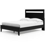 Finch Black Queen Panel Platform Bed with Dresser and Nightstand from Ashley - DMV Furniture