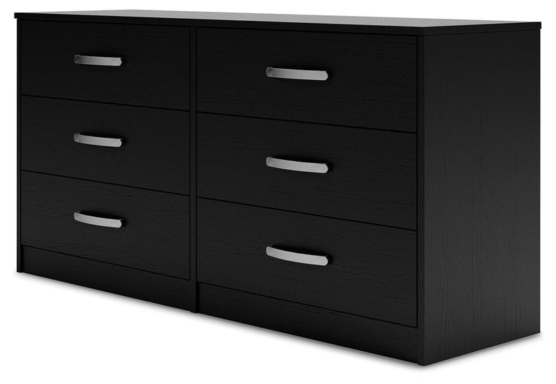 Finch Black Queen Panel Platform Bed with Dresser and Nightstand from Ashley - DMV Furniture