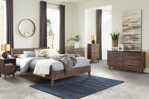 Calverson Mocha Platform Bedroom Set from Ashley - DMV Furniture