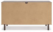 Calverson Mocha Queen Panel Platform Bed with Dresser and Nightstand from Ashley - DMV Furniture