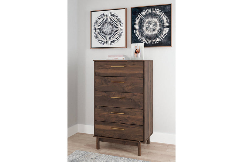 Calverson Mocha Platform Bedroom Set from Ashley - DMV Furniture