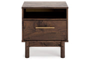 Calverson Mocha Platform Bedroom Set from Ashley - DMV Furniture