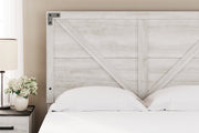 Shawburn Whitewash and Charcoal Gray Platform Bedroom Set from Ashley - DMV Furniture