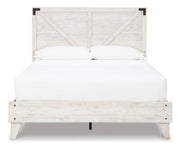 Shawburn Whitewash and Charcoal Gray Platform Bedroom Set from Ashley - DMV Furniture