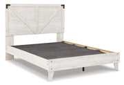 Shawburn Whitewash and Charcoal Gray Platform Bedroom Set from Ashley - DMV Furniture