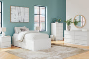 Onita White Youth One Side Storage Platform Bedroom Set from Ashley - DMV Furniture